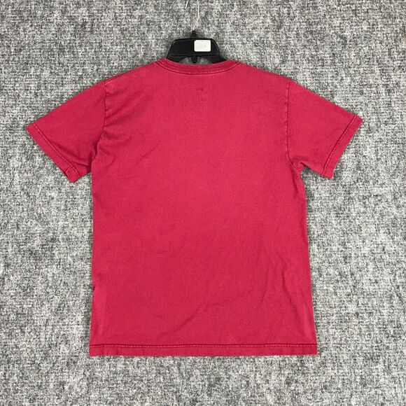NIKE SHIRT MENS MEDIUM RED JUST DO IT SWOOSH REGUALR FIT TEE‎ COTTON SPORTS - Picture 2 of 7